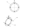 10Hz～50khz Hydrophone Array USBL Transducer Underwater Acoustic Positioning Transducer